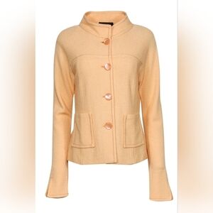 ST. JOHN Jacket, Size 8, Pale Yellow